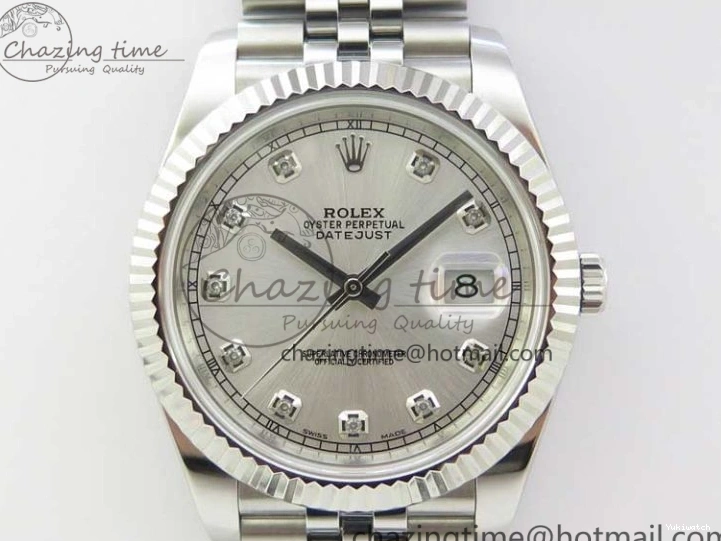 Dial Diamond A3235 Edition Bracelet DateJust Noob Silver 904L SS Jubilee Best 126334 on 1:1 0104